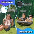 thumbnail image 5 of Sportspower Super Saucer Metal Swing Set with Basketball Hoop, Saucer Swing, Sling Swing, 5-ft Slide with Lifetime Warranty, & Bonus Anchor Kit, 5 of 7