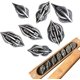 thumbnail image 1 of Thyggzjbs The Arcanum Dice Set para juegos de mesa Impreso en 3D Metal tallado Poliédrico hueco Dnd Rpg Mtg Juego Set Decoración artesanal creativa Dados Familias y amigos (Plata antigua), 1 of 5
