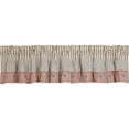 thumbnail image 3 of VHC Brands Kaila Ticking Blue Ruffled Valance 16x90, 3 of 5