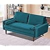 US Pride velvet upholstery square arm loveseat