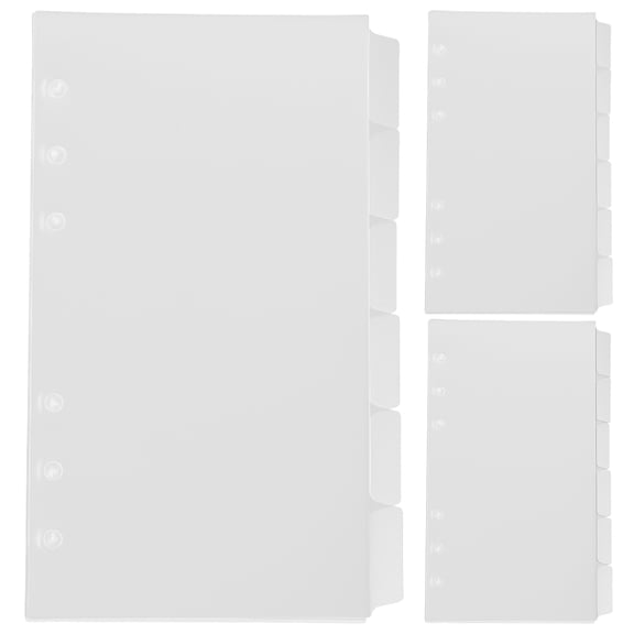 Hytrove Binder Dividers, Versatile and , Transparent PP for Notebook Use