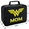 thumbnail image 2 of Wonder Woman Wonder Mom Logo Insulated Soft Sided Lunch Box - Reusable Lunch Bag For School Office Work, BPA Free, 2 of 5