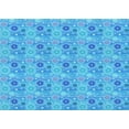 thumbnail image 1 of Ahgly Company Indoor Rectangle Patterned Bright Turquoise Blue Area Rugs, 7' x 10', 1 of 6