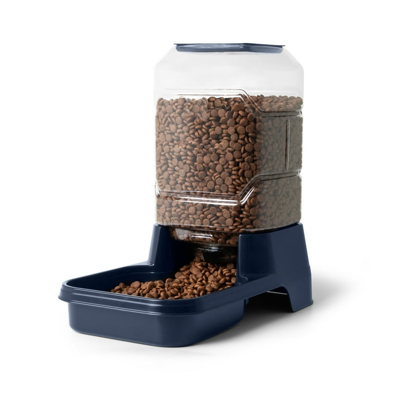 Automatic Dog Feeder, 11KG Gravity Automatic Dog Food Dispenser Container Large Breed Hanging Auto Feeder For Large Dogs