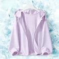 thumbnail image 5 of PIWHJQK Boys Girls Long Sleeve Casual Hooded Coat Solid Hooded Zip Up Jacket for Kids Sun Protection Kids Outwears, 5 of 6