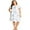 Blue, variant on Lati Fashion Women Nightgowns Short Sleeve Female Sleepshirts Polyester and Spandex Pink Size 1x