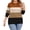 Stripe Color-block, variant on Weardear Plus Size Sweaters for Women Long Sleeve Crew Neck Fall Pullover Sweater