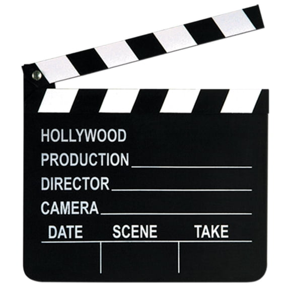 12 Pack Beistle Movie Set Clapboard Party Decoration