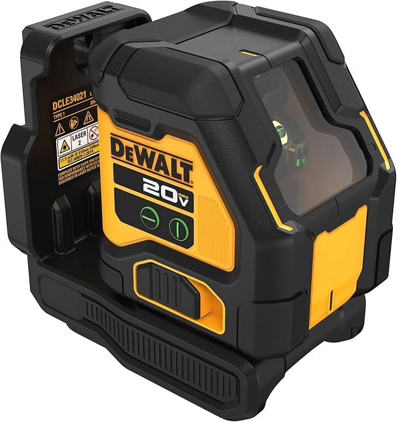 DEWALT 20V MAX, Laser Level, Cross Line Laser, Green, Bare Tool Only (DCLE34021B)