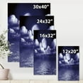 thumbnail image 4 of Designart ' Full Moon Night in Cloudy Sky V ' Nautical & Coastal Canvas Wall Art Print, 4 of 4