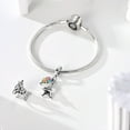 thumbnail image 5 of MULA 925 Sterling Silver DIY Charm 5A Zircon Eiffel Tower Pendant fit Bracelet for Women Jewelry, 5 of 7