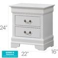 thumbnail image 3 of Glory Furniture Louis Phillipe Night Stand in White Color, 3 of 3