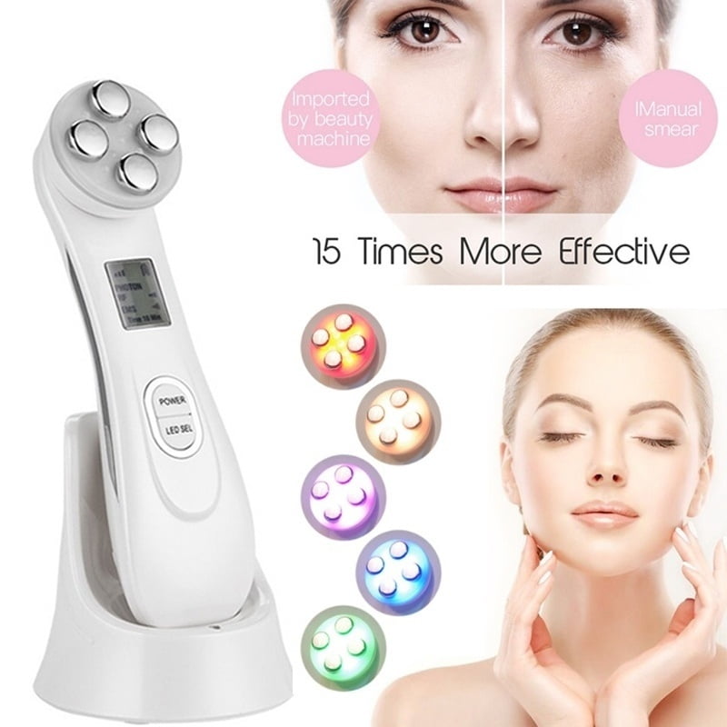 Face Skin Care EMS Mesotherapy Electroporation RF Radio Frequency Facial  LED Photon Skin Care Device Facelift Tighten Remover Wrinkle Beauty Machine  - Walmart.com