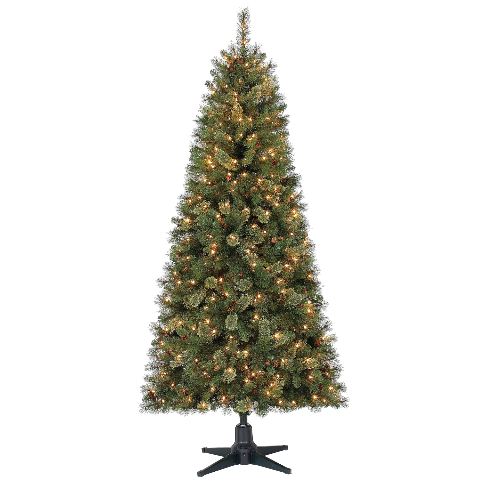 Holiday Time Prelit Fir Christmas Tree 7 ft, Green - Walmart.com 7ft Pre Lit Brookfield Cashmere Fir