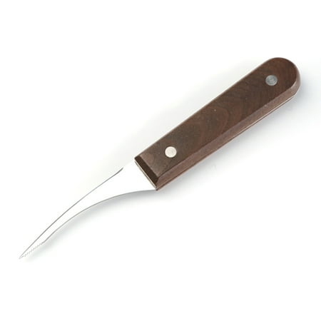 

Premium Stainless Steel Shrimp Cleaner Cutter with Wooden Slip Handle Prawn Peeler Kitchen Tools