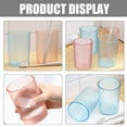 thumbnail image 4 of 6 Pcs Transparent Couple Teeth Brushing Cup Toothbrush Holders Mouthwash Cups Reusable Mugs Lovers, 4 of 6