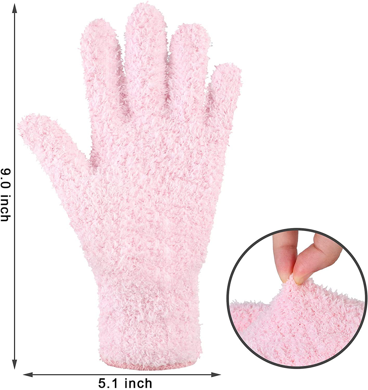 6 Pairs Microfiber Dusting Gloves, Dusting Cleaning Gloves Microfiber Gloves  for House Cleaning Mitt Household Cleaning Gloves for Plants Kitchen House  Blinds Car Dust, 6 Colors 