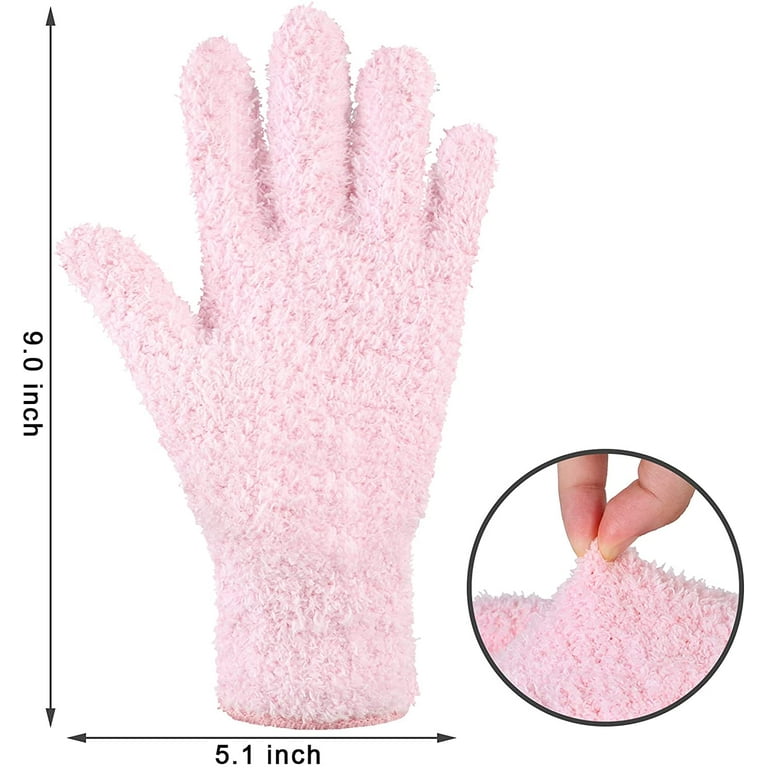 6 Pairs Cleaning Gloves No Scratch Dusting Gloves Microfiber Mitt with  Thumb Washable Reusable Washable Household Cleaning Gloves for Plants  Kitchen