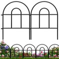 thumbnail image 1 of Cerca para jardín QIAOKAIYAN de metal negro de 660 cm, 20 paneles, 1 of 7