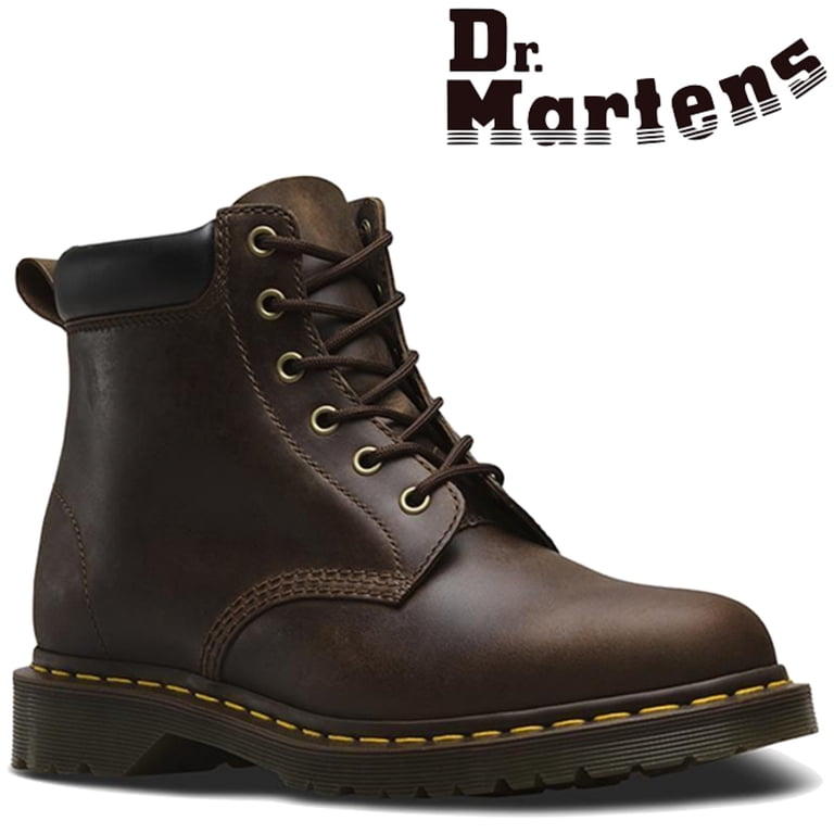 Dr. Martens 939 Ben Boots 6 Eye Mens Shoes Crazy Horse Leather Doc