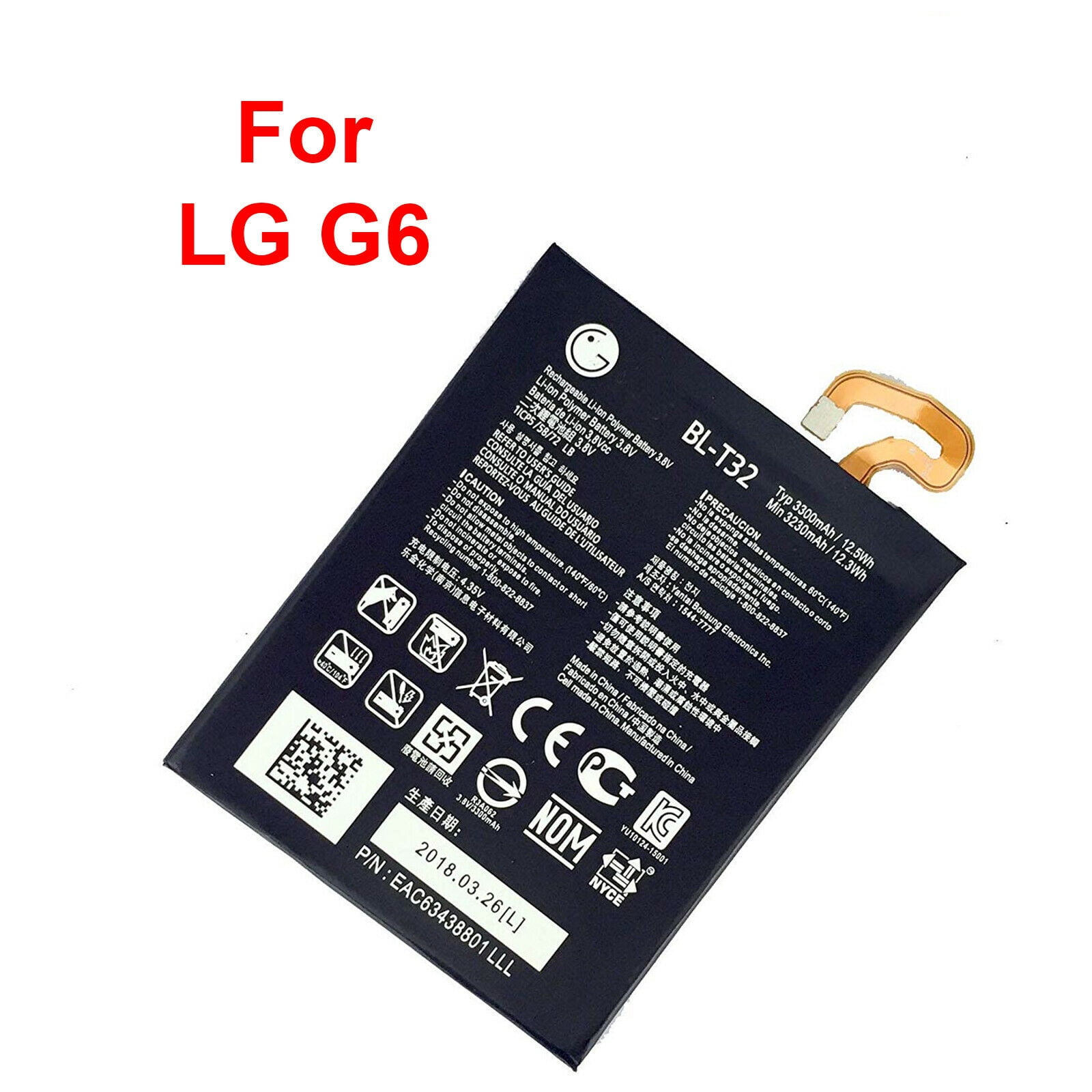 New Original LG BLT32 3300mAh Battery for LG G6 H870 H871 H872 LS993