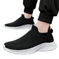 thumbnail image 3 of Yindaity Sneakers for Men Wide Width Sneakers Comfortable Walking Running Summer Beathable Sports Slip On Shoes (Black,11.5), 3 of 6
