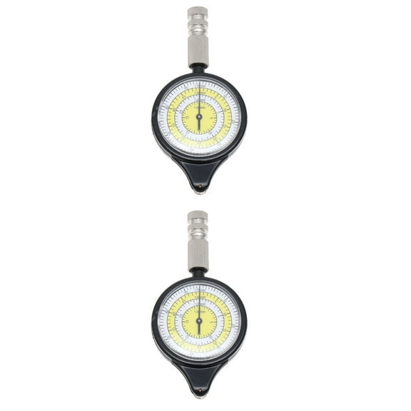 Masteelf 2pcs Map Measurer Mini Outdoor Map Measure Distance Calculator Mapping Tool Metal Measuring Wheel for Field Exploration Hunting