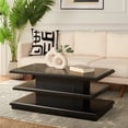 thumbnail image 2 of SAFAVIEH Suette Solid 2 Shelf Coffee Table Wood, Black, 2 of 10