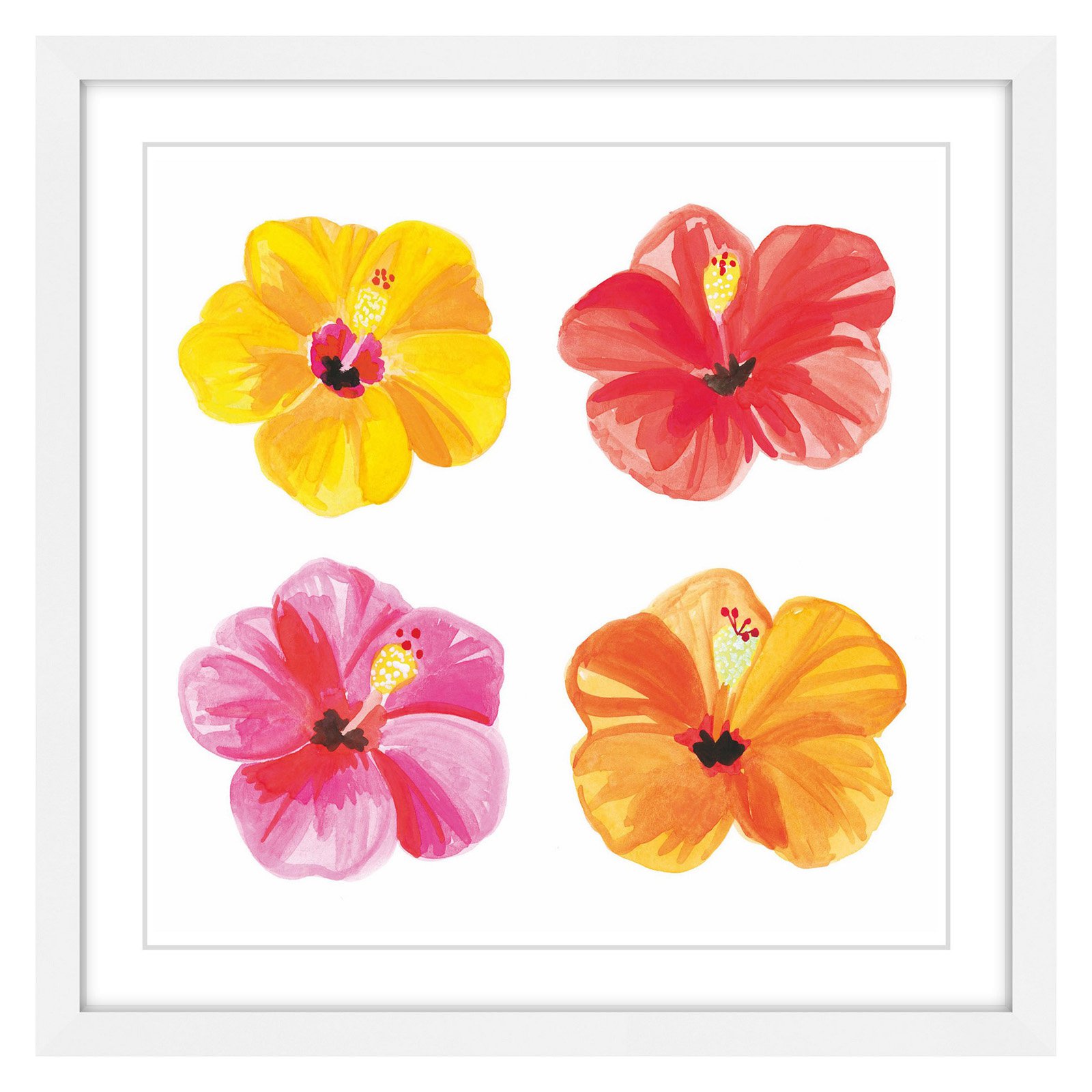 Marmont Hill "Hibiscus" by Molly Rosner Framed Painting Print