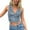 Blue, variant on Elvqul Womens Tank Tops Plain Denim Vest Sleeveless Under $5 V-Neck Juniors Fashion Button up Light Blue Tank Tops