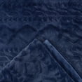 thumbnail image 6 of Chanasya Cable Knit Embossed Faux Fur Throw Blanket - Reverse Mink Modern, Comteporary, Elegant, Super Soft, Warm and Cozy for Bed, Couch, Living Room and Bedroom Home Décor (50x65 Inches) Blue, 6 of 6