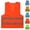 Red, variant on Mens Suit Coats, Reflective Work Vest with Protective Sleeveless Design for Construction and Outdoor Utility