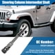 thumbnail image 2 of Eje de dirección para Jeep Wrangler 2011 2012 2013 2014 2015 2016 2017 2018 6 Cyl 3.6L, 6 Cyl 3.8L Columna de dirección intermedia inferior NO.55351282AD, 2 of 7