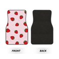 thumbnail image 2 of Balery Strawberry Pattern 4-Piece Floor Mats, Heavy-Duty Rubber Liners, Anti-Slip Design, All-Season Automotive Protection, Vehicles, Cars, Trucks, and SUVs, 2 of 5