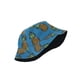 thumbnail image 5 of Qarigey Sombrero de cubo Patrón de frutas al aire libre Sombrilla Sombreros de pescador Piña azul Piña azul 56-58cm 2piezas, 5 of 6