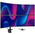 thumbnail image 3 of Heavy-Duty Dual Stacking Monitor Mount with Pole & Gas Spring Arms, 3 of 19