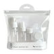 thumbnail image 1 of Bottle Set Transparent Plastic Cosmetic Jar, Travel Split Storage Container, Foldable Portable Makeup Organizer, For Bedroom Vanity, 2-Tier Clear Plastic Bottles with Lid, 1 of 9