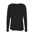 thumbnail image 5 of NominalSnug Long Sleeve Shirts for Women Ruched Asymmetrical Top Slim Fitted Going out Top Dressy Casaul Blouses, 5 of 8