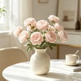 thumbnail image 1 of Artificial Ranunculus Flower Stems 8 Colors Realistic Fake Peony Bouquet For Home Wedding Party Table Centerpiece Vase Decor, 1 of 6