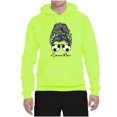 thumbnail image 3 of Messy Bun Soccer Life | Mom Life Game Day Vibes Sports Lover | Mother's Day Sports Unisex Hoodie Sweatshirt, Safety Green, S, 3 of 5