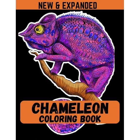 Chameleon Coloring Book (New & Expanded): Perfect size (8.5*11) for Chameleon coloring book (Paperback)