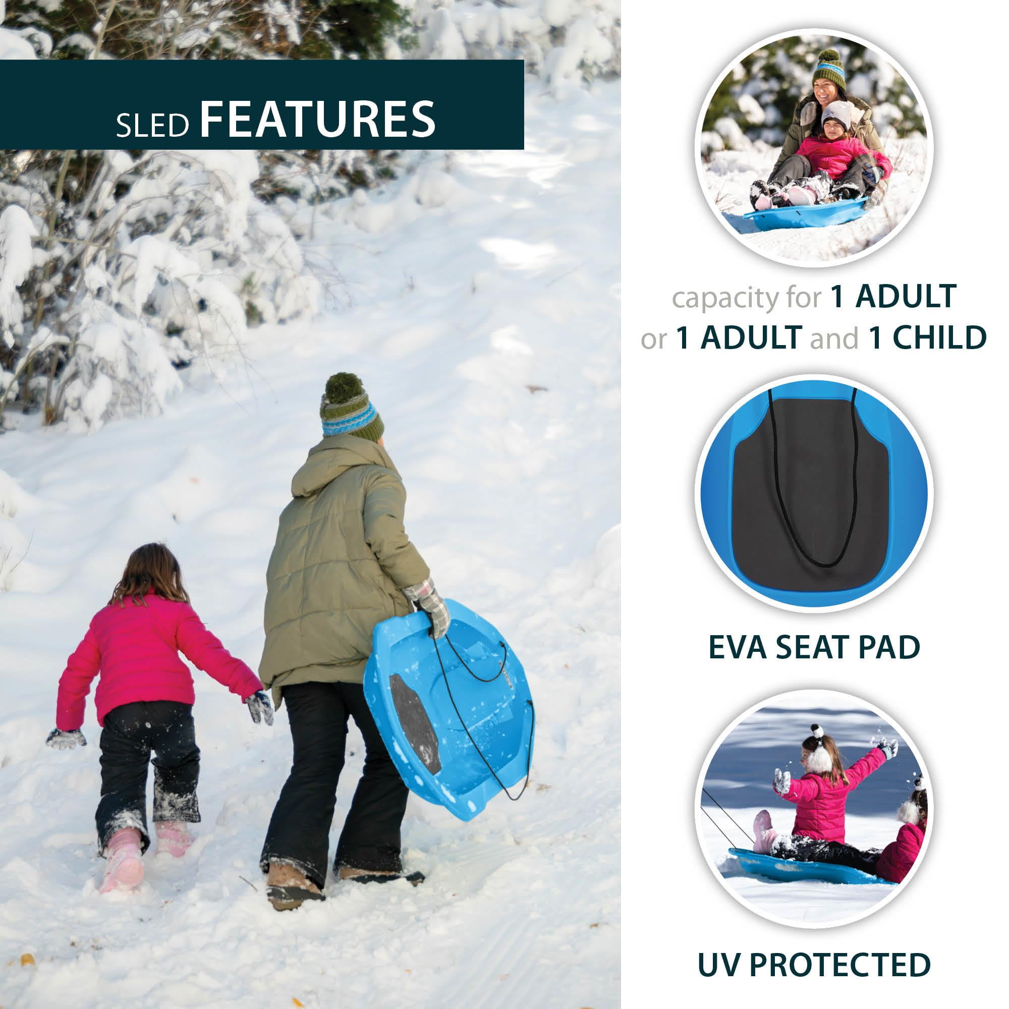 Lifetime 48 inch Premium Snow Sled 2-Pack, Blue (91400)