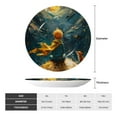 thumbnail image 2 of Sikiie Whimsical Starry Night Scene Bone China Decorative Plate Personality Ceramic Dinner Plate Crafts Decorative Ceramic Decorative Plate -8in, 2 of 6