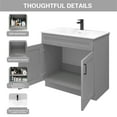 thumbnail image 4 of Light Grey Shaker Sink Base Bathroom Vanity Ready-to-Assemble Cabinet 36" Width, 4 of 9