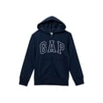 thumbnail image 1 of Sudadera con Capucha para Niños GAP Logo con Cierre Completo Azul Marino Talla L, 1 of 1