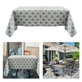 thumbnail image 4 of Nappe Imperméable et Anti-Huile, Nappe de Patio Extérieur avec Parapluie Rectangulaire Fleur, 4 of 8