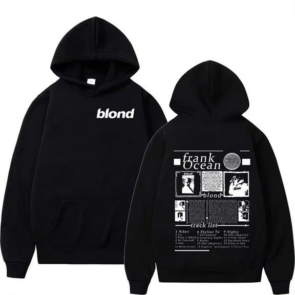 Print Hoodie Frank Rapper Blond Album Hoodie Ocean Merch Pullover Tops Streetwear Women Men