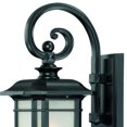 thumbnail image 5 of Matte Black Frosted Linen Glass Lantern Wall Light, 5 of 6