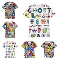 thumbnail image 2 of Camiseta Unisex Kids Alphabet Lore Top Material premium Casual Verano Manga Corta Cosplay Tops Niño Gao Jiahui unisex, 2 of 2
