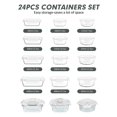 thumbnail image 2 of Set de Contenedores de Vidrio para Alimentos VERONES de 12 Piezas Herméticos, 2 of 7